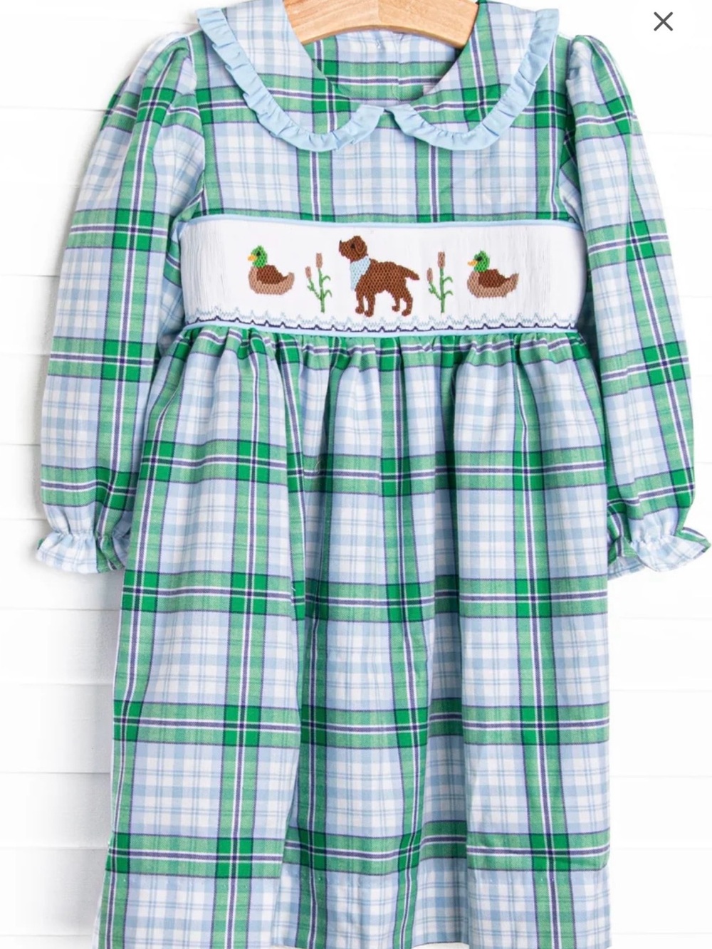NWT Stitchy Fish Waddles and Wags smocked girls dress